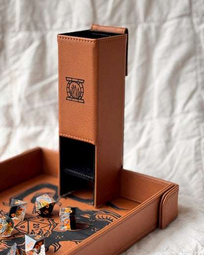Collapsible Dice Tower | For Magnetic Trays and Landscape GM Screens