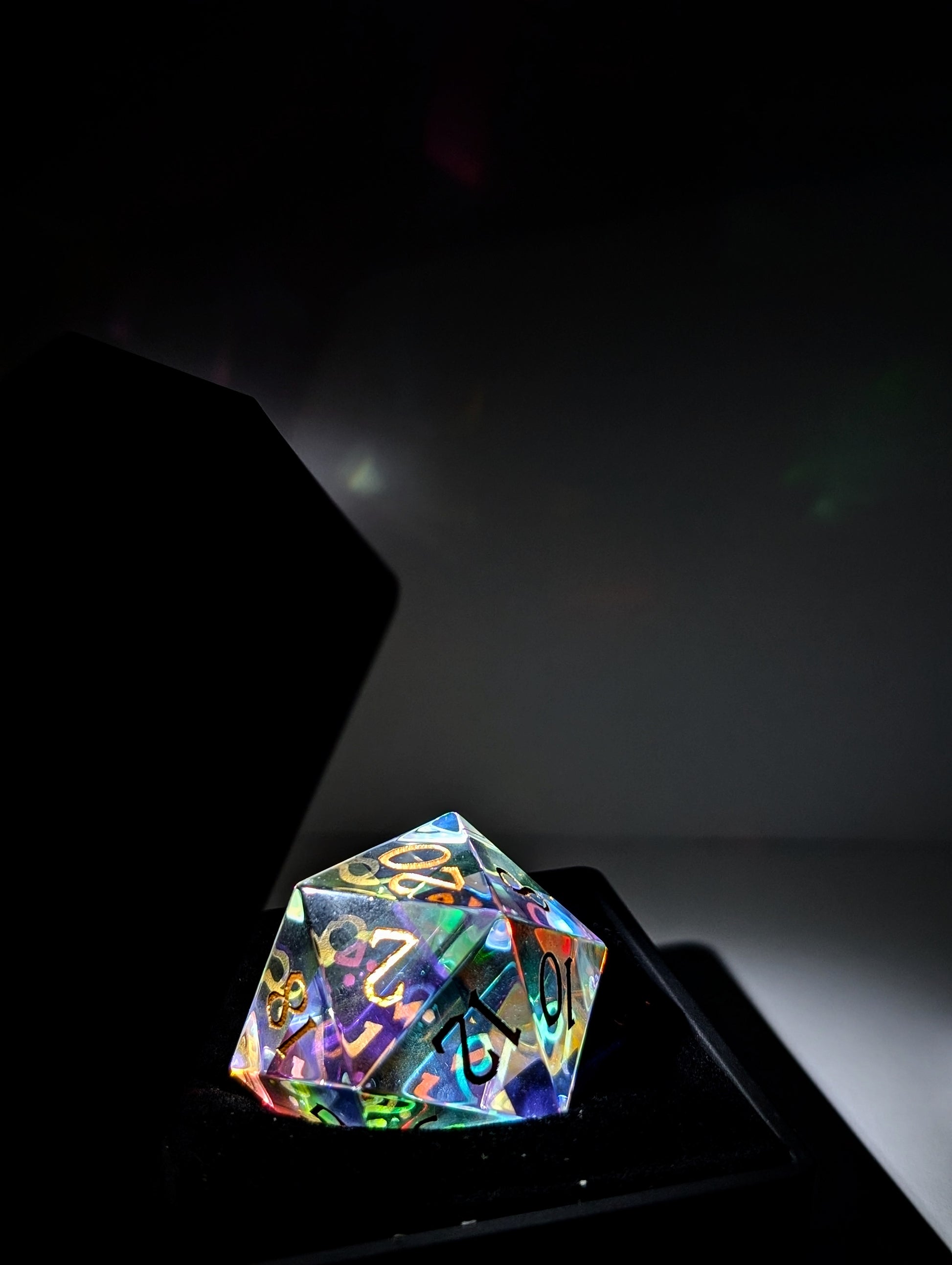 Divine Fire | Infinity Prism Glass | Single 33MM D20 - Emberglow Gaming