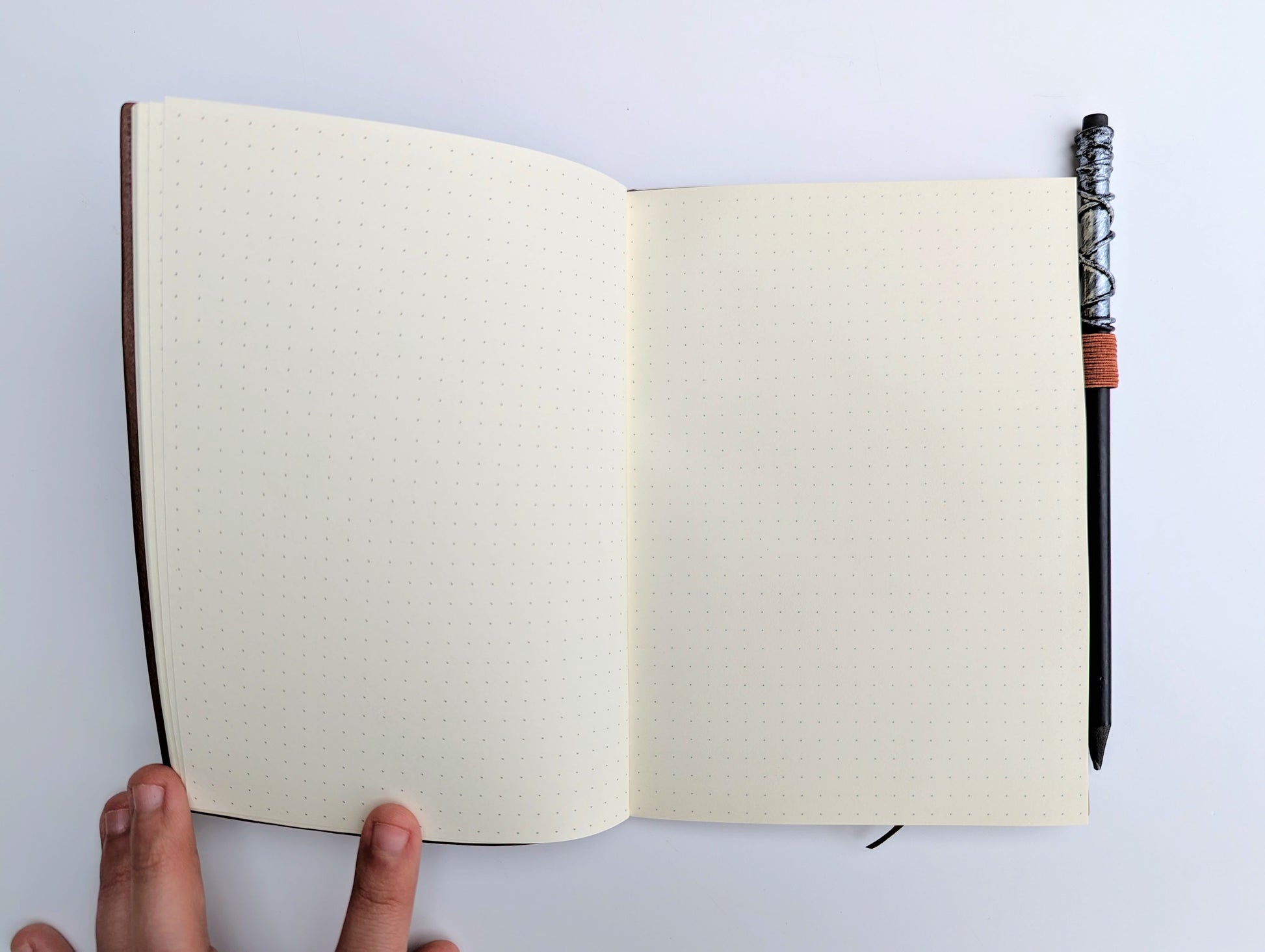The Roving Eye | Vegan Leather Mini Dot Journal - Emberglow Gaming