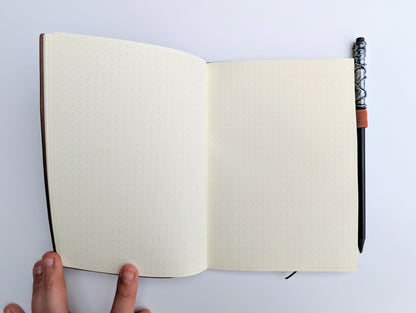 Adoragon | Vegan Leather Mini Dot Journal - Emberglow Gaming