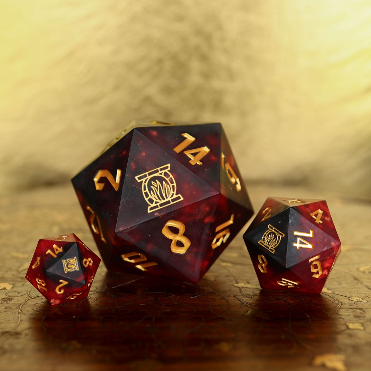 Embers | Emberglow Original | 33MM Sharp Edge Dice D20