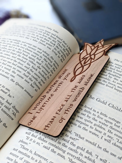 Adventure Hobbit Hole | Engraved Wooden Bookmark - Emberglow Gaming