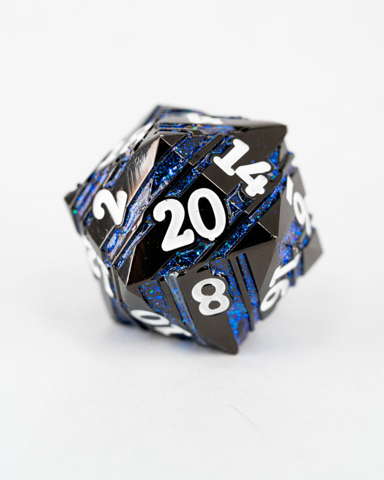 Artificer's Aegis | 33MM Metal D20 - Emberglow Gaming