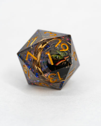 One Ring To Rule Them All | Gold Ring Inclusion | 33MM Sharp Edge D20 ...
