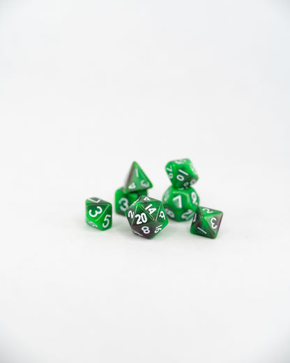 Tadpole | 7 Piece Mini Acrylic Polyhedral Dice Set - Emberglow Gaming