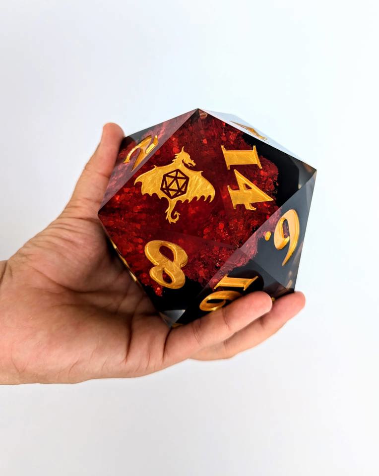 Faith's Farthing | Sharp Edge 95mm  D20 - Emberglow Gaming